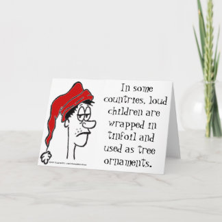 Loud children Christmas Ornaments Holiday Card