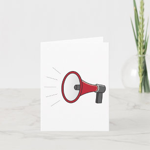 Loud Megaphone Card