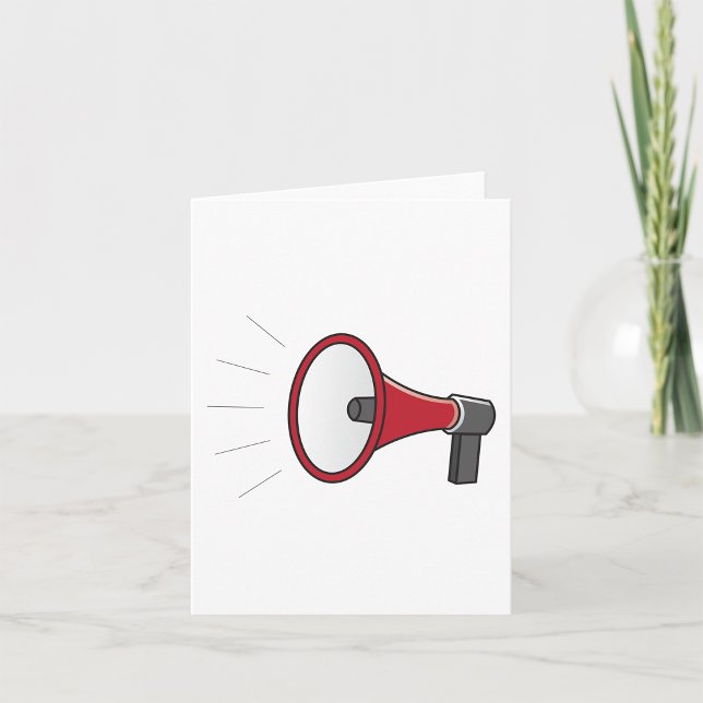 Loud Megaphone Card (Creator Uploaded)