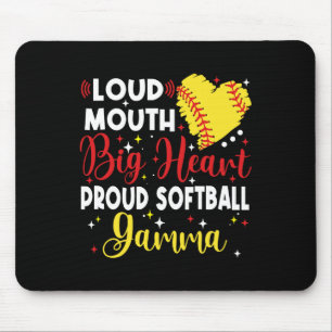 Loud Mouth Big Heart Proud Softll Gamma Mother's D Mouse Pad