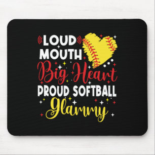 Loud Mouth Big Heart Proud Softll Glammy Mother's  Mouse Pad