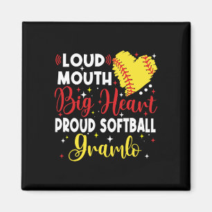 Loud Mouth Big Heart Proud Softll Gramlo Mother's  Magnet