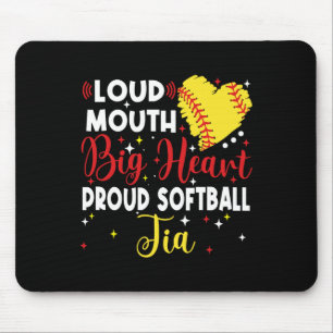 Loud Mouth Big Heart Proud Softll Tia Mother's Day Mouse Pad