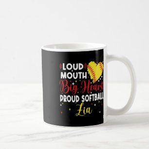 Loud Mouth Big Heart Proud Softll Zia Mother's Day Coffee Mug