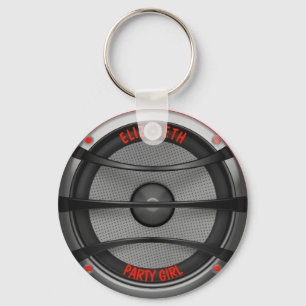 Loud Music Speaker Dancing Party Key Ring