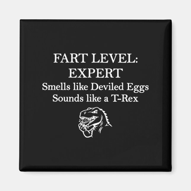 Loud Noises Level Expert Smells Like Deviled Eggs Magnet (Front)