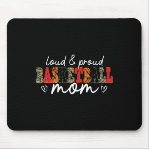 Loud Proud Bysketbyll Mum Leopard Mama Mummy Mothe Mouse Pad