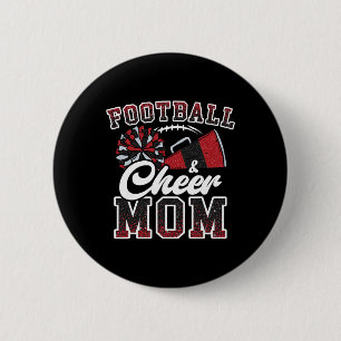 Loud Proud Footll And Cheer Mum Cheerleader Mum Ma 6 Cm Round Badge