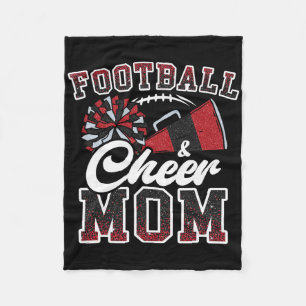 Loud Proud Footll And Cheer Mum Cheerleader Mum Ma Fleece Blanket