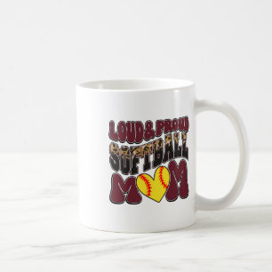 Loud Proud Softll Mom Maroon Team Leopard Softll M Coffee Mug