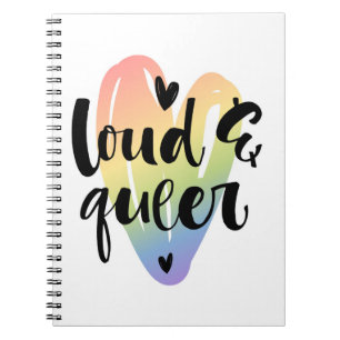 Loud & Queer Watercolor Heart Notebook