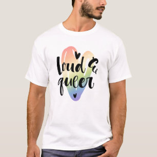 Loud & Queer Watercolor Heart T-Shirt