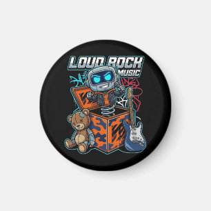 Loud Rock Music Robot Magnet