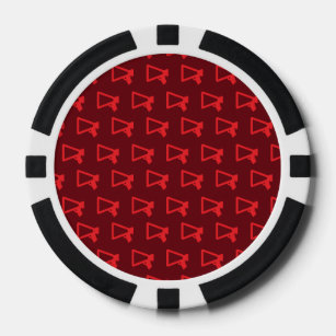 Loud Speaker reds Poker Chips