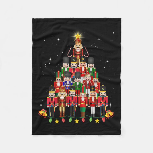 Loudest Nutcracker Group Matching Family Holiday F Fleece Blanket (Front)