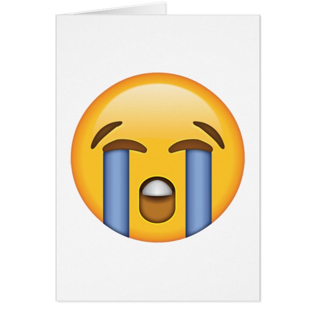 Loudly Crying Face - Emoji (Front)