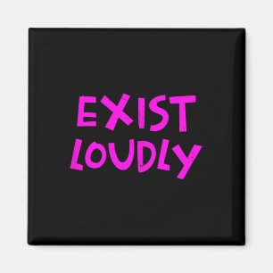 Loudly Feminine Cute Feminist Femininity Magnet