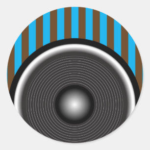 Loudspeaker Classic Round Sticker