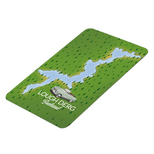 Lough Derg Ireland map Magnet (Left Side)