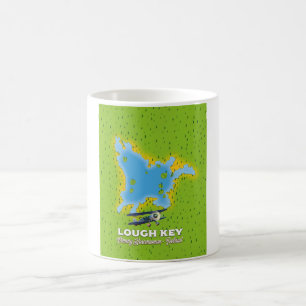 Lough Key County Roscommon, Ireland map Coffee Mug
