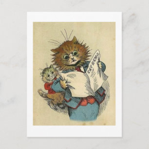Loui Wain, Cat News, Holiday Postcard