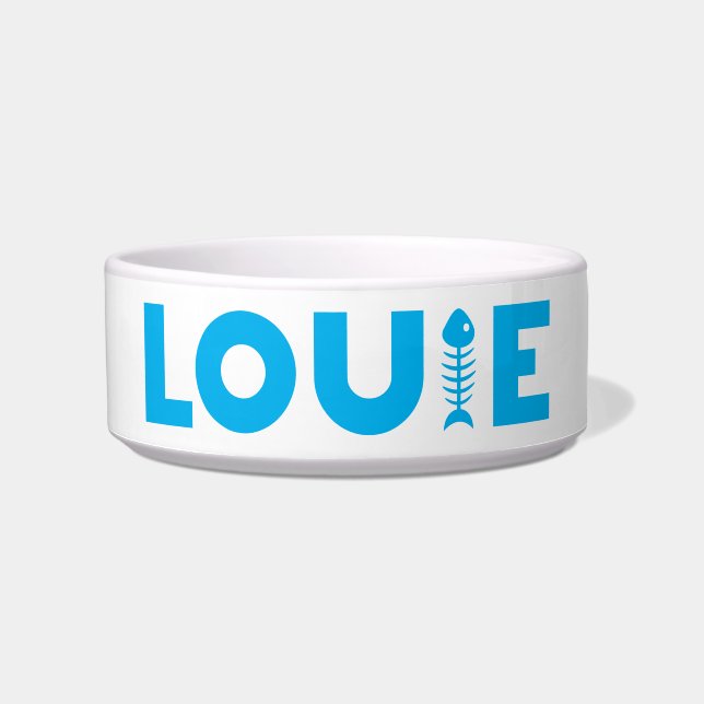 Louie Cat Bowl (Front)