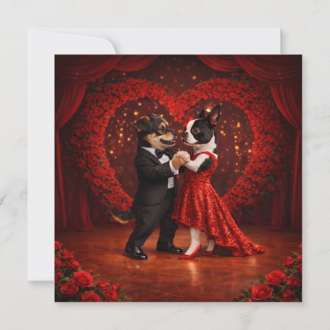 Louie & Luna Wish You a Happy Valentine's Day 12 Card (Front)