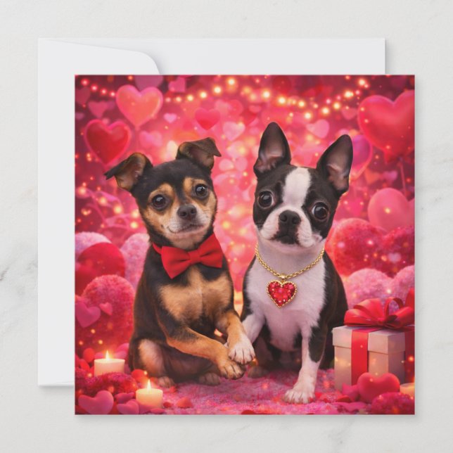 Louie & Luna Wish You a Happy Valentine's Day 5 Card (Front)