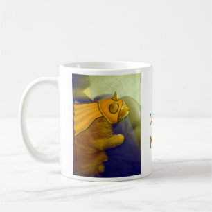 Louie the Ginger Cat as Captain Me-Ow Coffee Mug