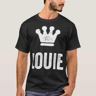 Louie the King  Crown & Name Design for Men Called T-Shirt