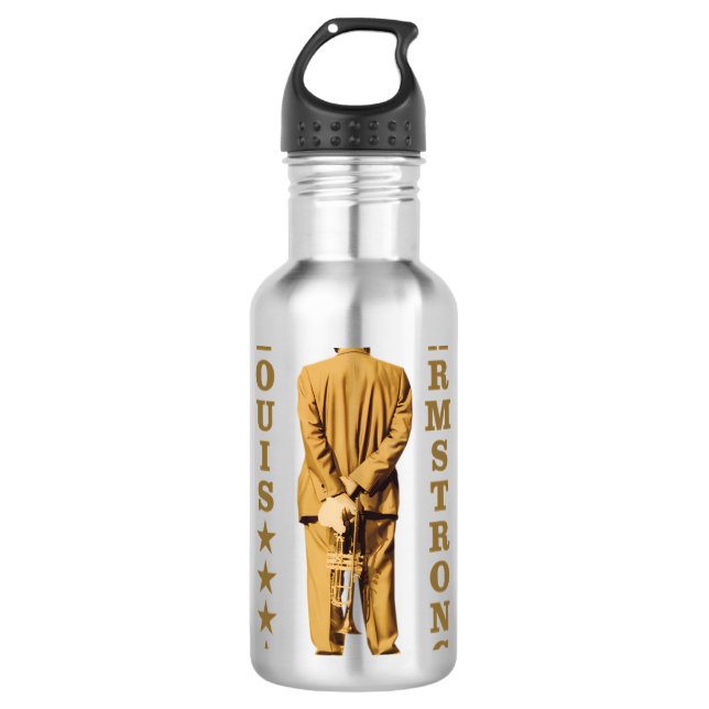 Louis Armstrong 710 Ml Water Bottle (Front)