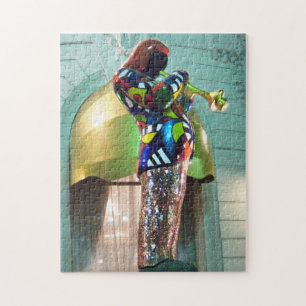 Louis Armstrong Statue Nice France French Rivieria Jigsaw Puzzle