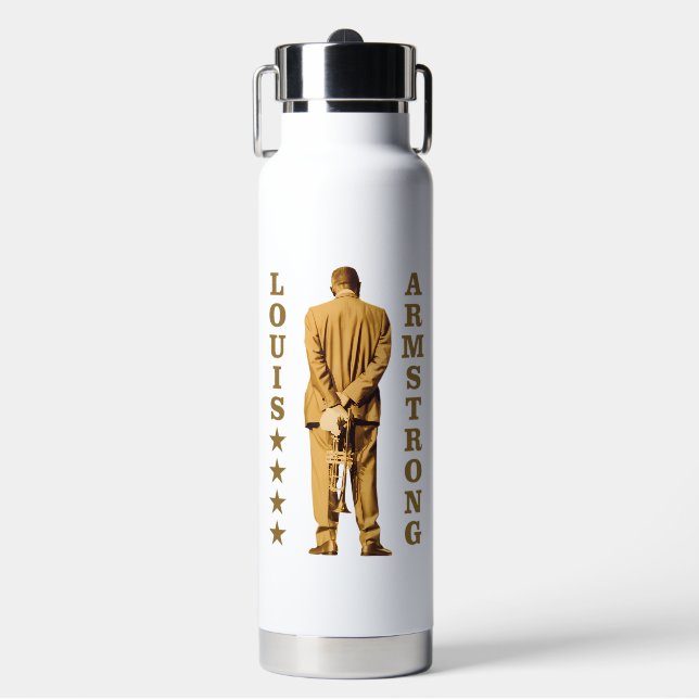 Louis Armstrong Water Bottle (Front)
