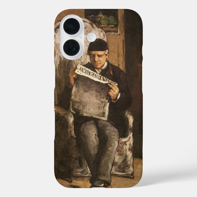 Louis Auguste Cezanne Father Of The Artist Reading Case-Mate iPhone Case (Back)