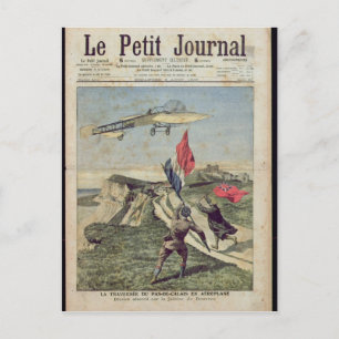 Louis Bleriot landing at Dover Postcard