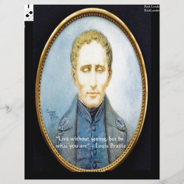 Louis Braille Famous Quote (Front)