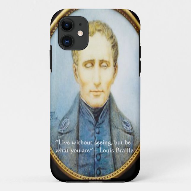 Louis Braille Famous Quote Case-Mate iPhone Case (Back)