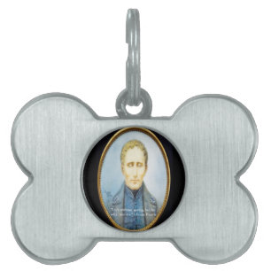 Louis Braille Famous Quote Pet Name Tag