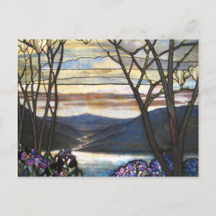 Louis Comfort Tiffany - Stained Glass 4 Magnolias Postcard