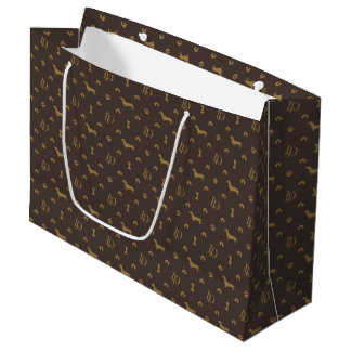 Louis Dachshund Luxury Dog Attire Large Gift Bag