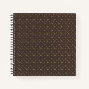 Louis Dachshund Luxury Dog Attire Notebook