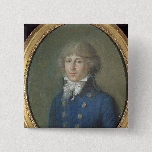 Louis de Saint-Just 15 Cm Square Badge (Front)