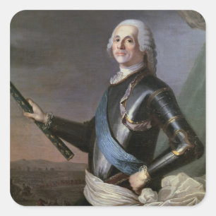 Louis Francois Armand Vignerot du Plessis Square Sticker