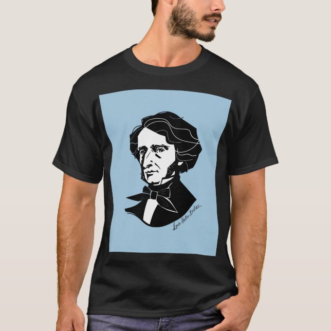 Louis-Hector Berlioz  (on coloured background) T-Shirt (Front)