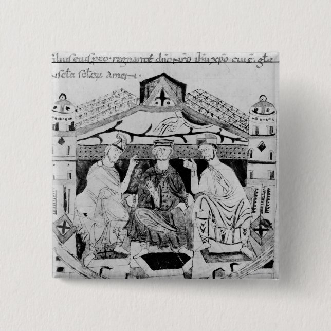 Louis I  the Pious 15 Cm Square Badge (Front)