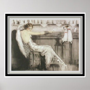 Louis Icart Cocktail Bar 16 x 20 Poster