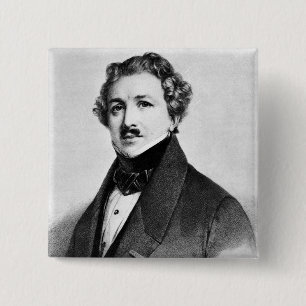Louis Jacques Mande Daguerre 15 Cm Square Badge