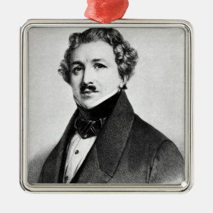Louis Jacques Mande Daguerre Metal Tree Decoration