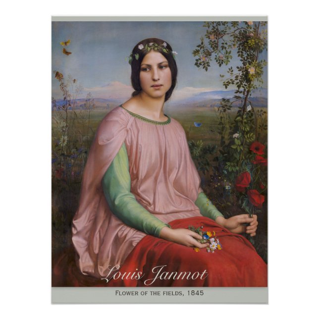 Louis Janmot Flower of the fields CC0914 Perfect Poster (Front)
