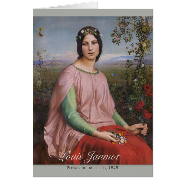 Louis Janmot Flower of the fields CC0916 Art cards (Front)